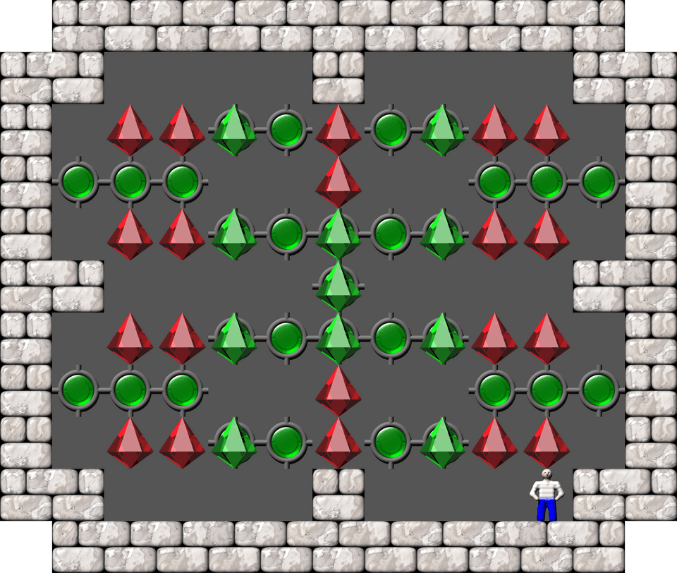 Sokoban Sasquatch 02 Arranged level 39